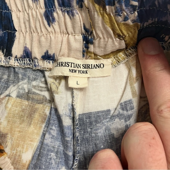 CHRISTIAN SIRIANO linen wide leg pants - Picture 3 of 4